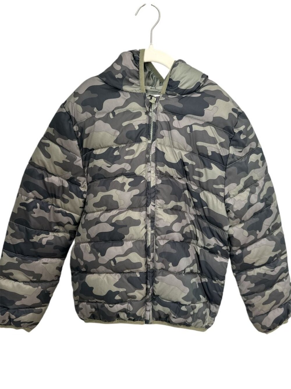 Epic Threads Boys' Puffer Jacket Green Camo Youth Medium
